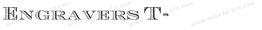Engravers T字体转换
